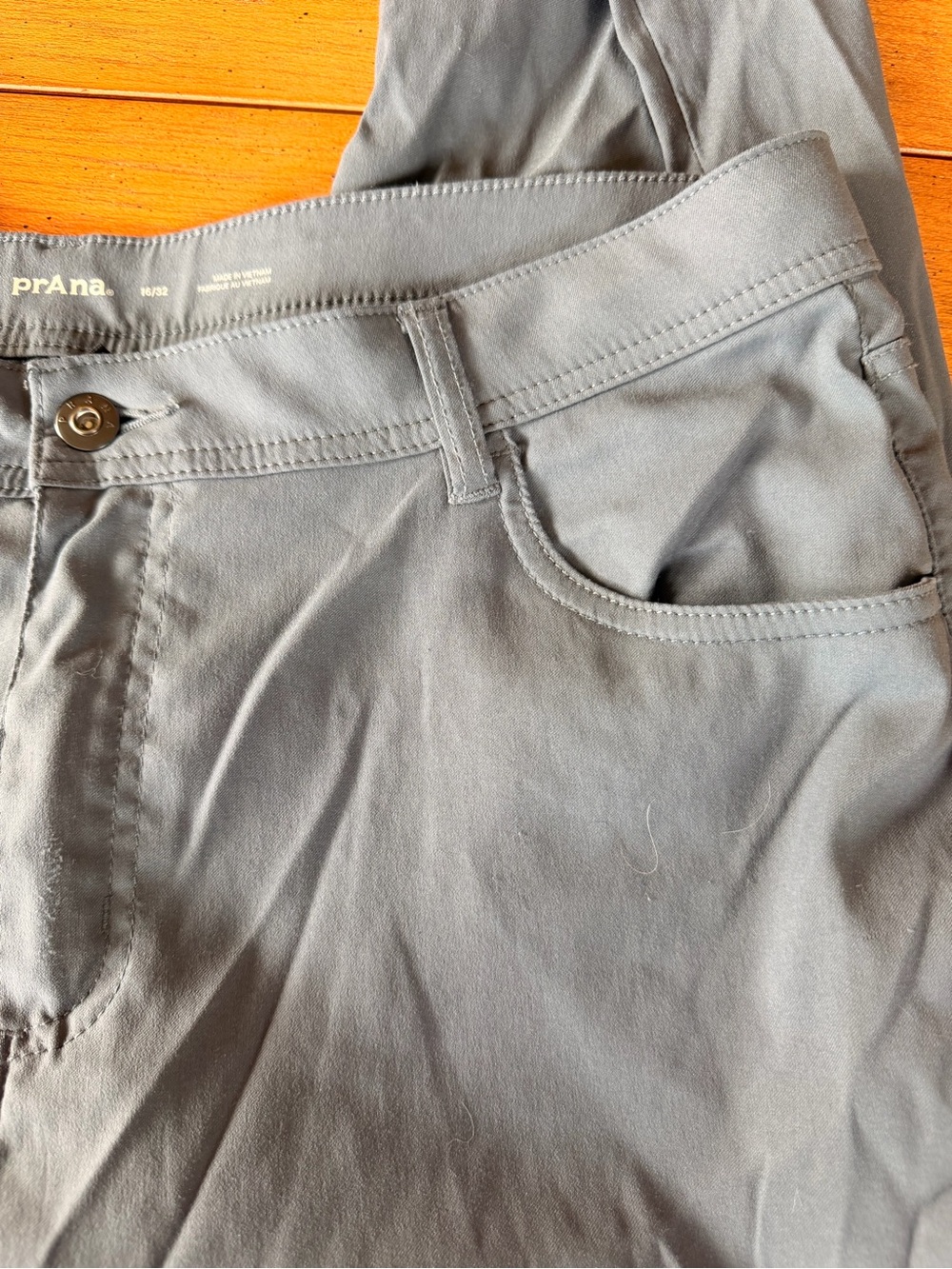 Prana Zion Halle Pants Womens 16/32 Gray Zion Halle Mid Rise Standard - Picture 3 of 14